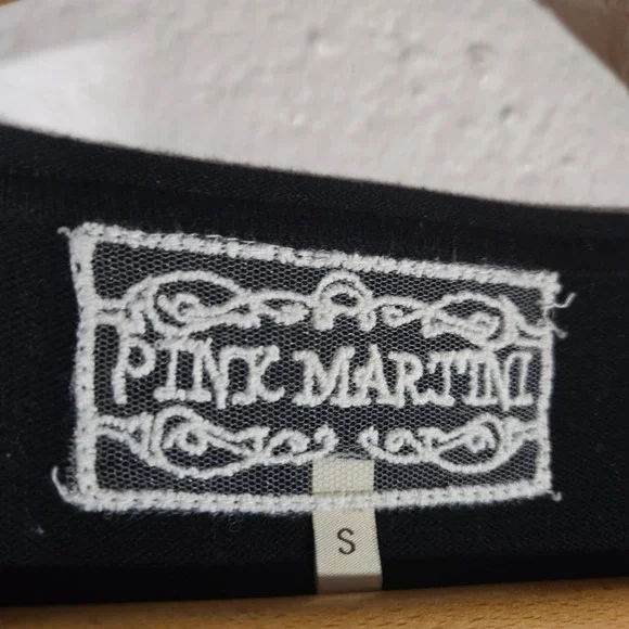 Pink Martini Novelty Tiger Graphic Knit Sweater Cotton Blend Small Goth Preppy - Picture 6 of 8